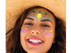 Öntapadós arcmatricák Trópusi sziget