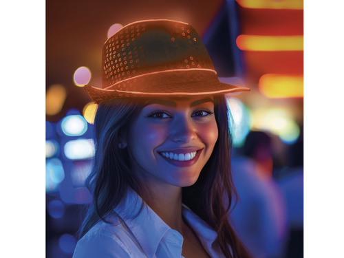 LED narancssárga sapka - 1 db.