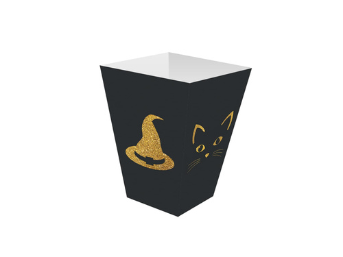 Boszorkány és macska popcorn dobozok - 6 db.