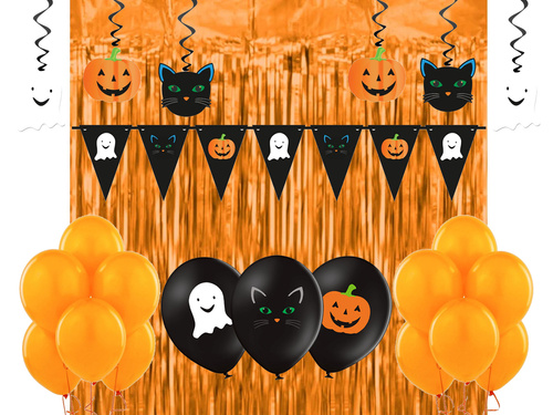 Tök, macska és szellem készlet - 64 db