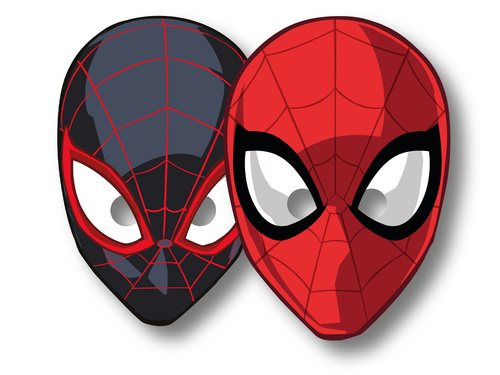 Pókember születésnapi maszkok - 6 db.