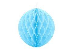 Kék gömb akasztós dekoráció - 30 cm - 1 db.