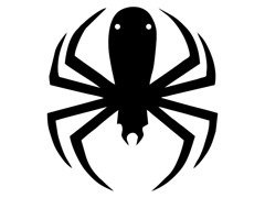 Halloween papírpók 13-15 cm - 1 db.