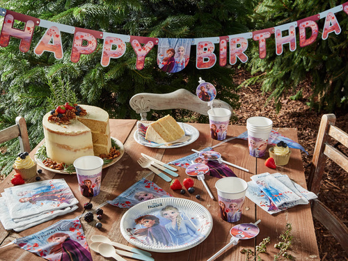 Születésnapi szívószálak Frozen 2 - Ice Age 2 - 4 db.