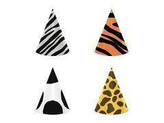 Születésnapi sapkák Állatok - 4 db.