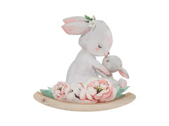 Nyúl figura - 13 cm - 1 db.