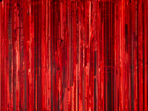 Függöny - ajtófüggöny piros metál - 100 x 200 cm