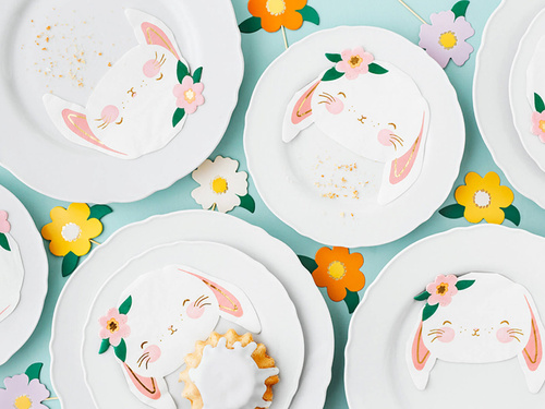 Nyuszi szalvéta - 14,5 x 12 cm - 20 db.