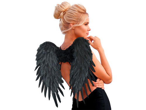 Fekete angyalszárnyak - 50 x 50 cm - 1 db.