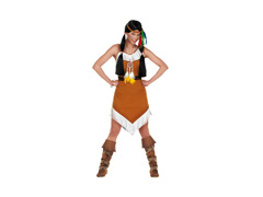 Indián lány jelmez tollas fejpánttal