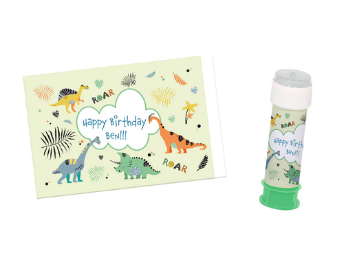 Szappanbuborék matricák Dinoszauruszok