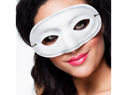 Fehér farsangi maszk - 1 db.