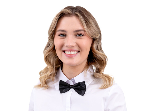 Klasszikus fekete csokornyakkendő - 7 x 12 cm - 1 db.