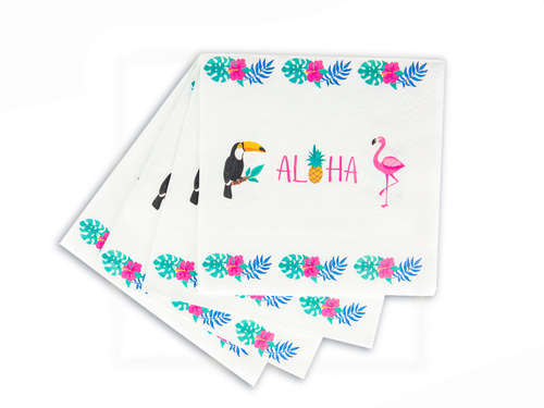 Aloha születésnapi szalvéták - 33 cm - 20 db.