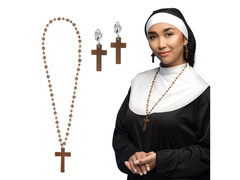 Apáca fülbevaló és nyaklánc