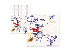 Kis boszorkány Halloween szalvéták - 33 cm - 20 db.