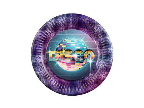 Disco papírtányérok - 18 cm - 6 db.
