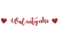 Baner Walentynki - 120 cm - 1 szt.