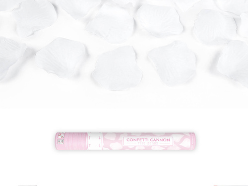 Lövőcső, fehér műrózsa szirmok, 40cm, 1 db.