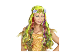 Flower Fairy paróka virágos fejpánttal