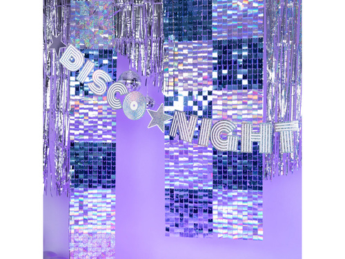 Ezüst diszkó füzér - 1 db.