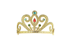 Arany tiara ékszerekkel