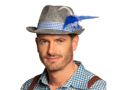 Bajor kalap kék tollakkal - 1 db.