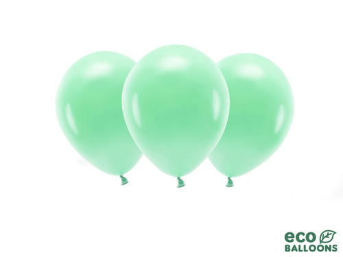 EKO Pasztell menta latex lufi - nagy - 10 db.