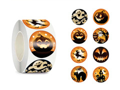 Tekercs Halloween matricák - 200 db.