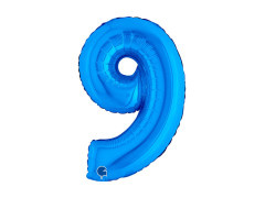 9-es számú kék fólialufi - 14" - 1 db.