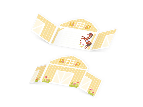 Születésnapi meghívók Lovak - 6 db.