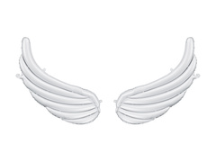 Angyalszárnyak fólialufi - 104 x 60 cm - 1 db.