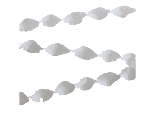 Krepp füzér fehér - 6 m - 1 db.
