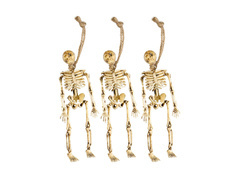Akasztós dekoráció Csontvázak - 15 cm - 3 db.