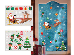 Elektrosztatikus dekoráció karácsonyi Télapó karácsonyra