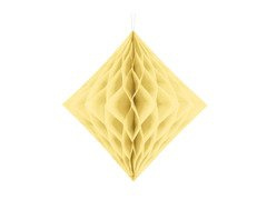 Függődísz sárga gyémánt - 30 cm - 1 db.