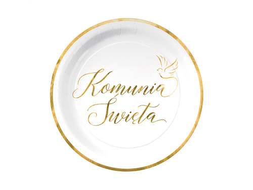 Papírtányérok szentáldozáshoz - 18 cm - 6 db.
