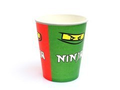 Ninja születésnapi papírpoharak - 250 ml - 6 db.