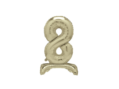 Fólia lufi álló 8-as arany - 76 cm - 1db.