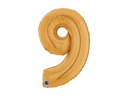 9-es számú aranyszínű fólialufi - 26" - 1 db.