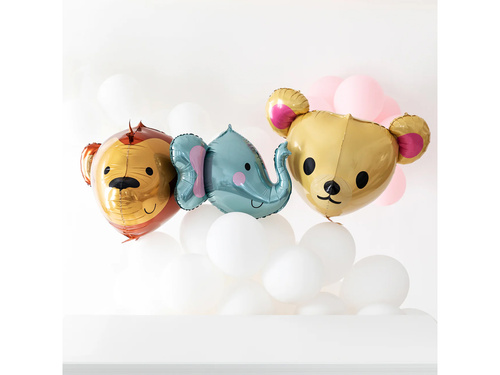 3D mackó fólialufi - 59 x 58 cm - 1 db.