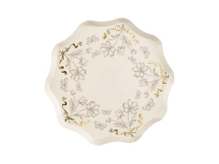 Papírtányérok Virágok - 20 cm - 6 db.