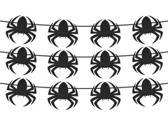 Halloween füzér - Pókok - 500 cm