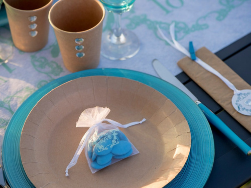 Kraft tányérok - 22,5 cm - 10 db.