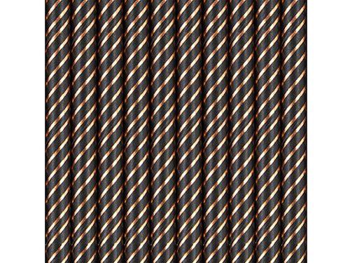 Csíkos papír szívószálak - 19,5 cm - 10 db.