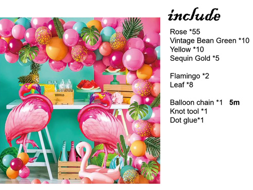 Hawaii lufi girland lufi készlet - 82 db.