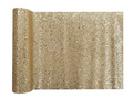 Dekoráció csillogó asztali futó - arany - 28 cm x 3 m - 1 db.