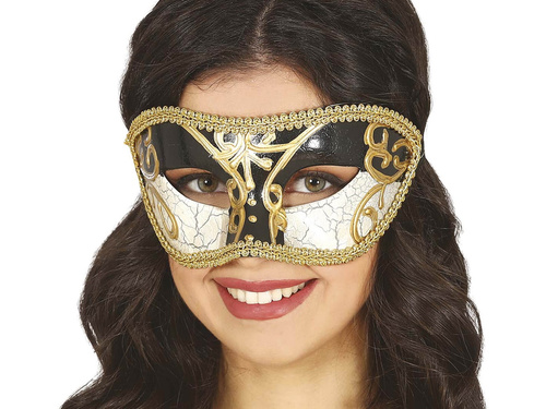 Farsangi maszk arany elemekkel - 1 db.