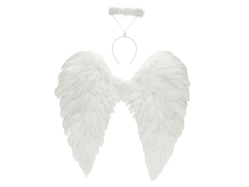 Angyalszárny készlet fehér 60 x 60 cm és Aureole