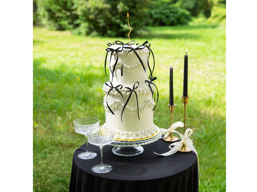 Cake Cupcake Picks - fekete - 10 db.